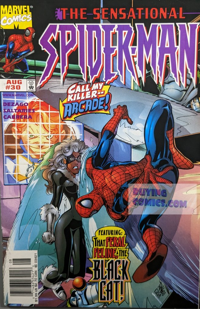 Sensational Spider-Man #30 Comic Book Cover Art