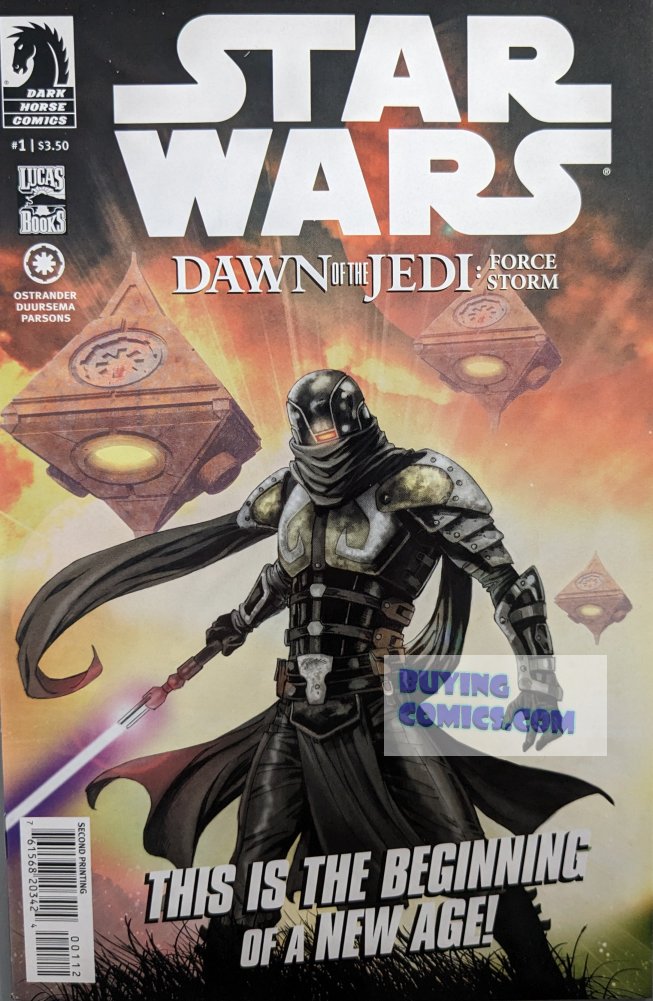 Star Wars Dawn Of The Jedi #0 2nd Print Comic Book