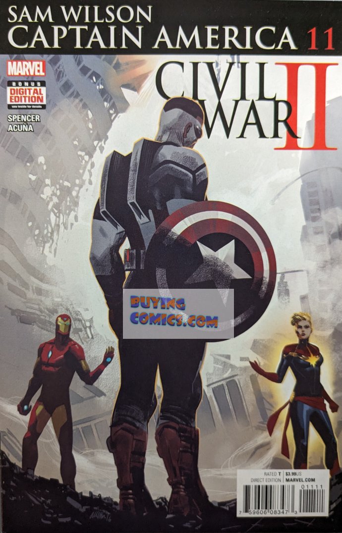 Captain America: Sam Wilson #11 Comic Book Cover Art