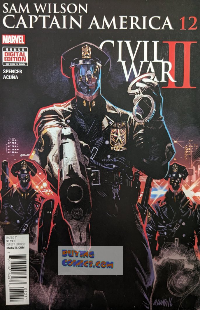 Captain America: Sam Wilson #12 Comic Book Cover Art