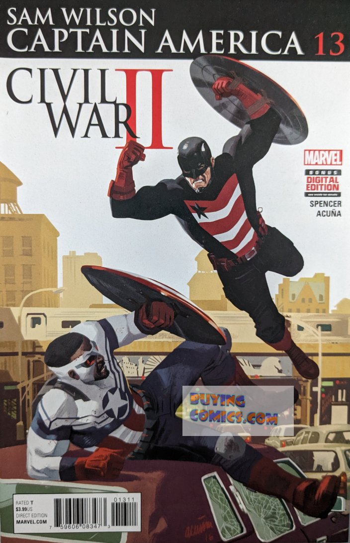 Captain America: Sam Wilson #13 Comic Book Cover Art