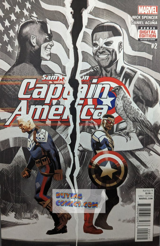 Captain America: Sam Wilson #2 Comic Book Cover Art