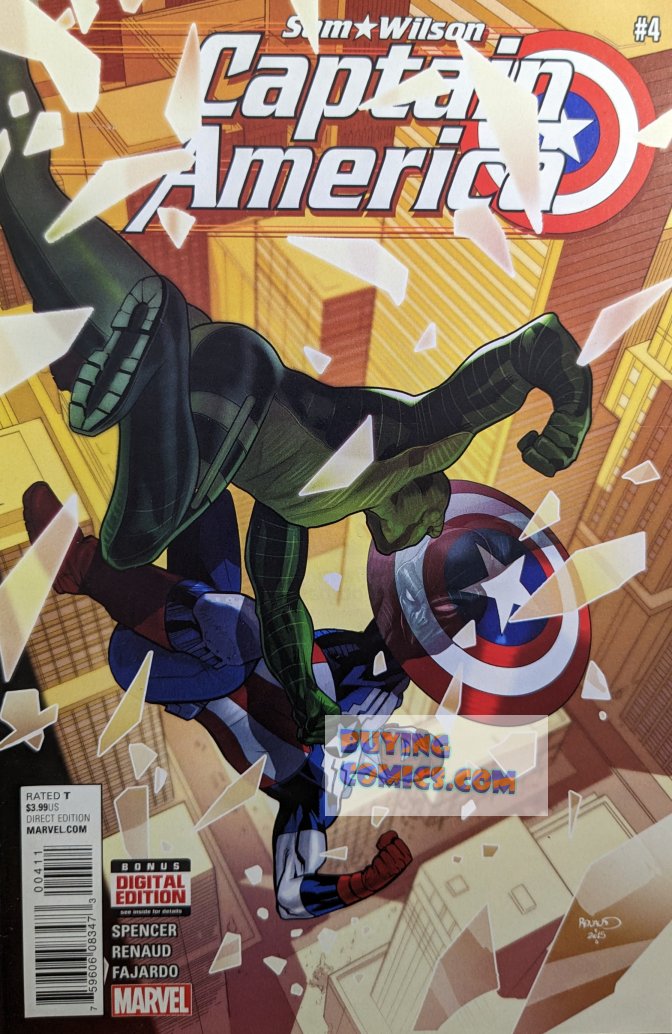 Captain America: Sam Wilson #3 Comic Book Cover Art