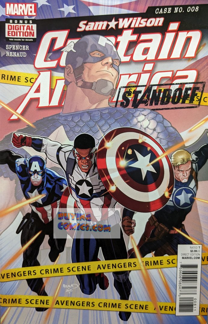 Captain America: Sam Wilson #8 Comic Book Cover Art