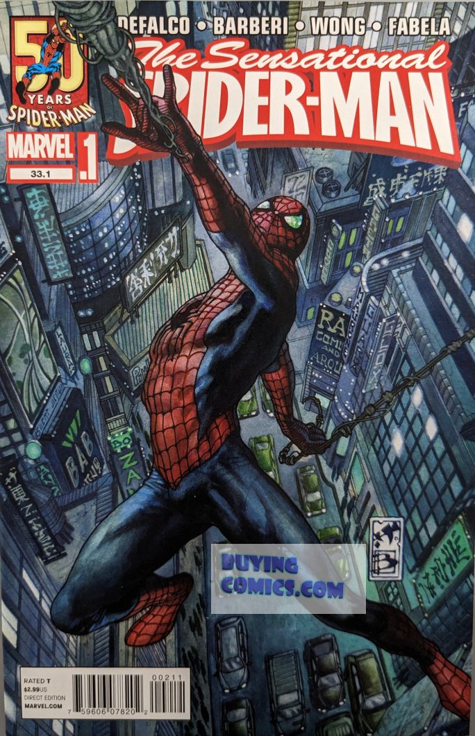 Sensational Spider-Man #33.1 Comic Book Cover Art