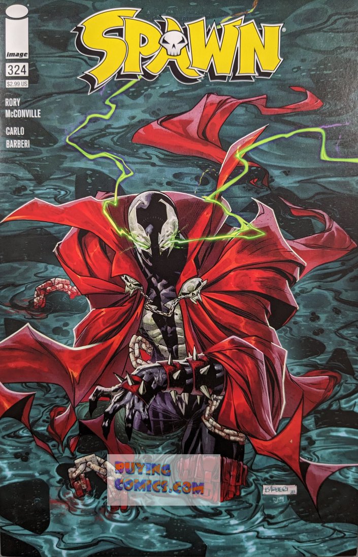 Spawn #324 Comic Book Cover Art by Carlo Barberi