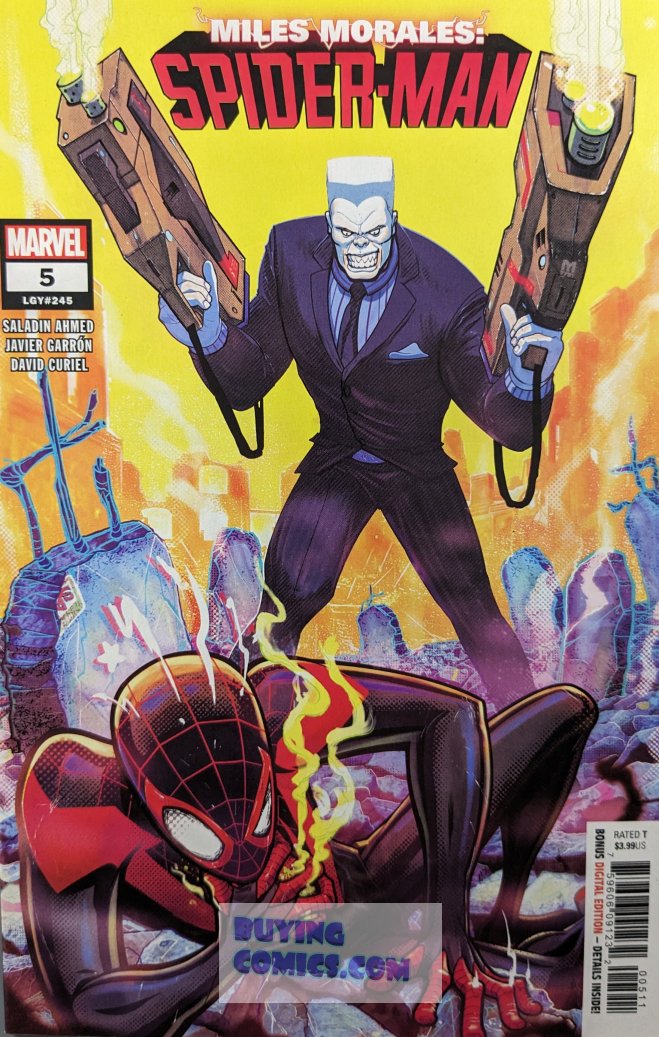 Miles Morales Spider-Man #5 Comic Book Cover Art