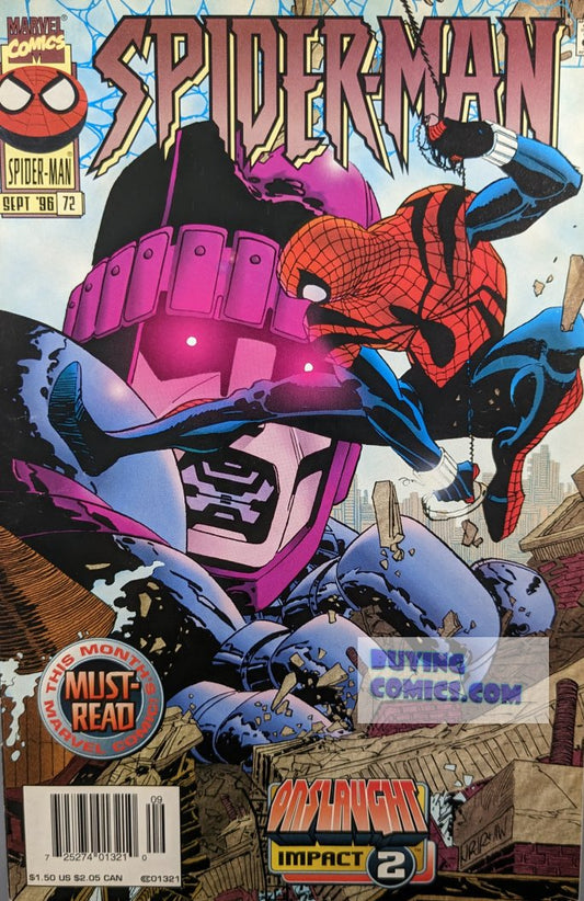 Spider-Man #72 Comic Book Cover Art