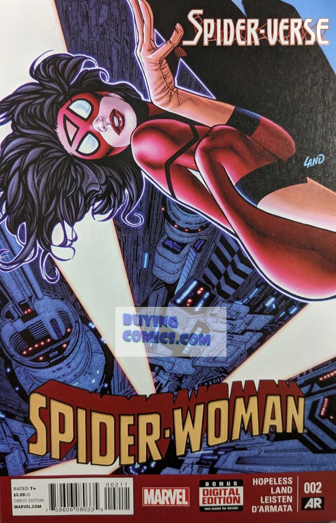 Spider-Woman #2 Comic Book Cover Art by Greg Land