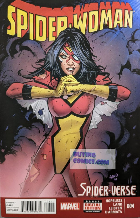 Spider-Woman #4 Comic Book Cover Art by Greg Land