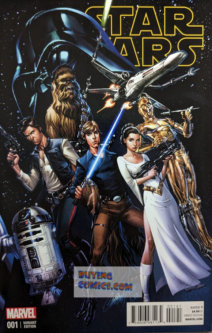 Star Wars #1 Comic Book Cover Art by J. Scott Campbell