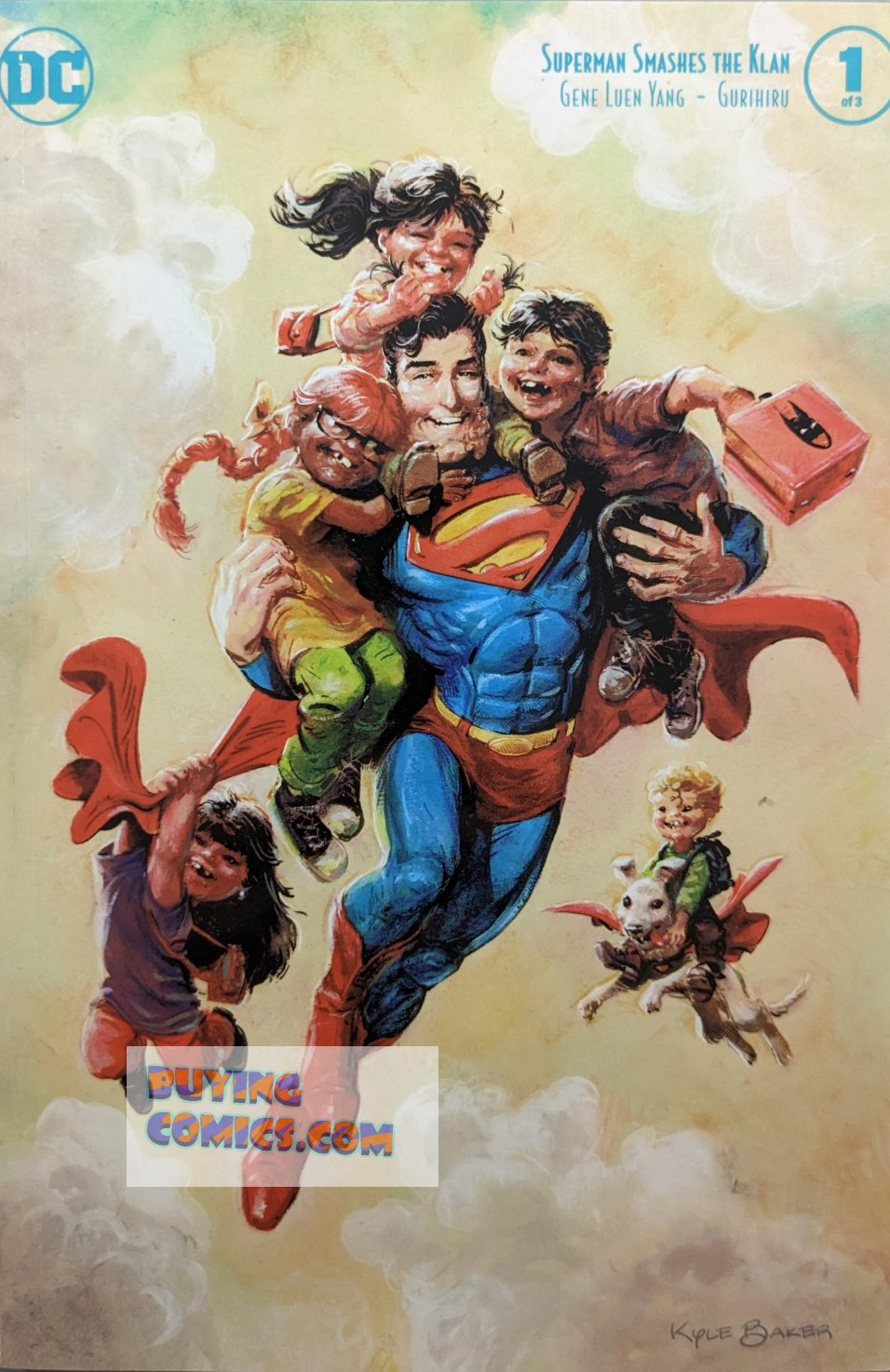 Superman Smashes The Klan #1 Comic Book Cover Art by Kyle Baker