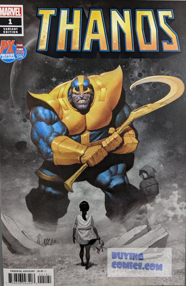 Thanos #1 Comic Book Cover Art