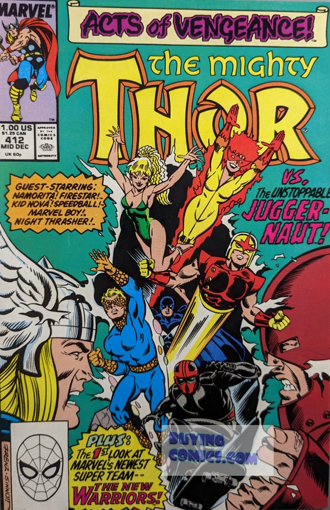 Thor #412 Comic Book Cover Art