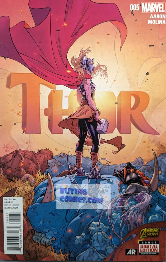 Thor #5 Comic Book Cover Art by Russell Dauterman