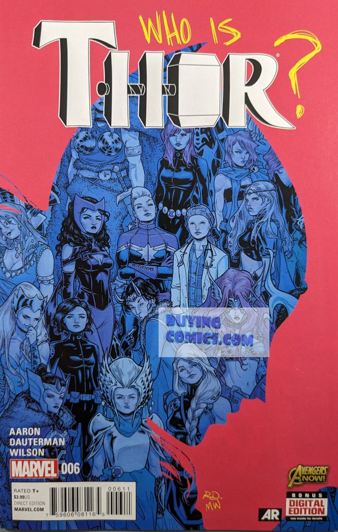 Thor #6 Comic Book Cover Art by Russell Dauterman