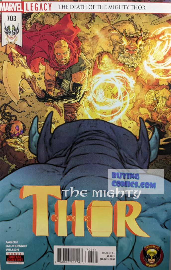 Thor #703 Comic Book Cover Art by Russell Dauterman