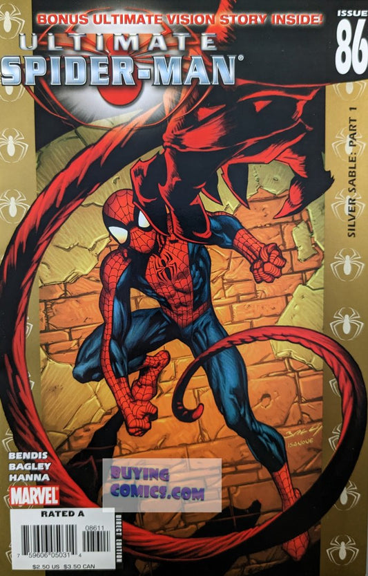 Ultimate Spider-Man #86 Comic Book Cover Art by Mark Bagley