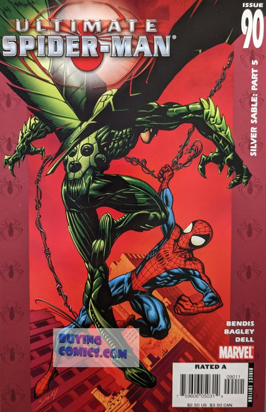 Ultimate Spider-Man #90 Comic Book Cover Art by Mark Bagley