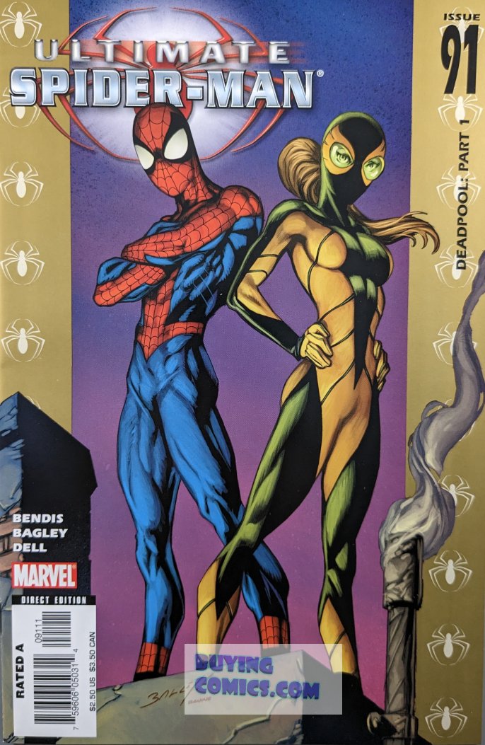 Ultimate Spider-Man #91 Comic Book Cover Art by Mark Bagley