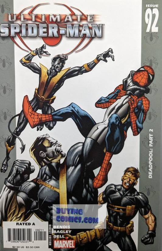 Ultimate Spider-Man #92 Comic Book Cover Art by Mark Bagley