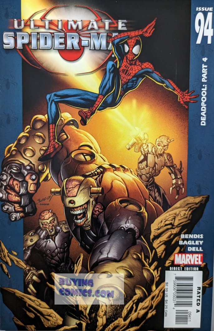 Ultimate Spider-Man #94 Comic Book Cover Art by Mark Bagley