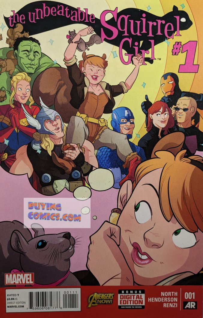 Unbeatable Squirrel Girl #1 Comic Book Cover Art by Erica Henderson