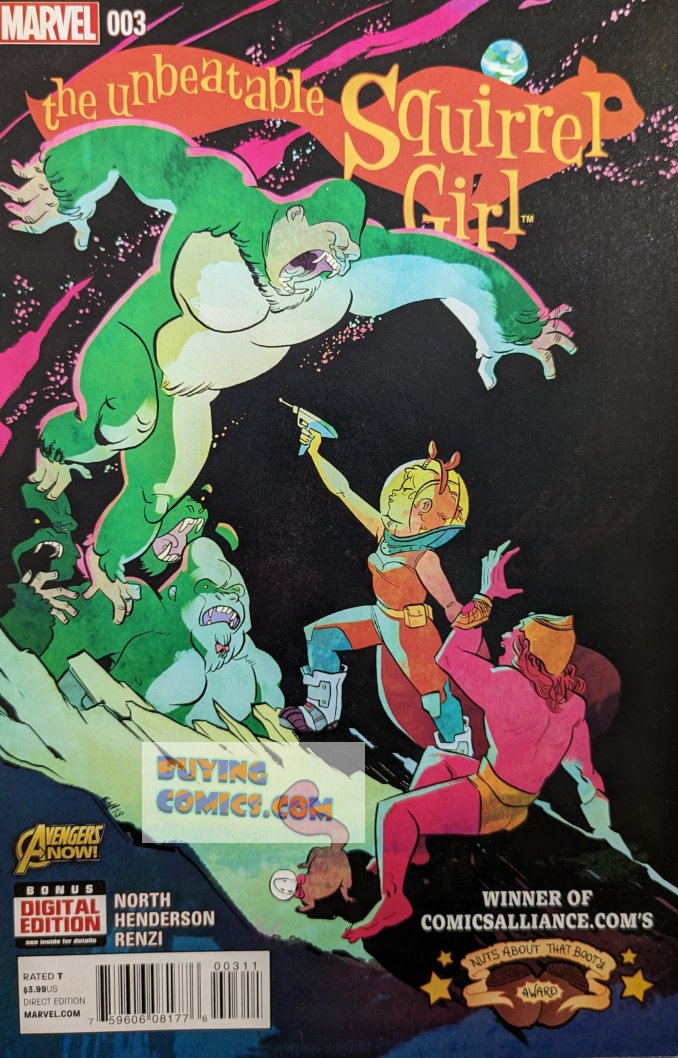 Unbeatable Squirrel Girl #3 Comic Book Cover Art by Erica Henderson