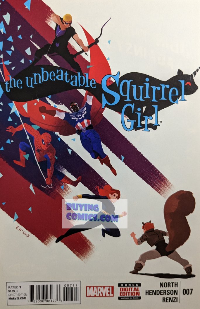 Unbeatable Squirrel Girl #7 Comic Book Cover Art by Erica Henderson