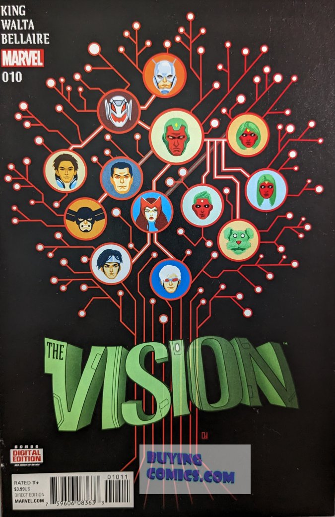 Vision #10 Comic Book Cover Art