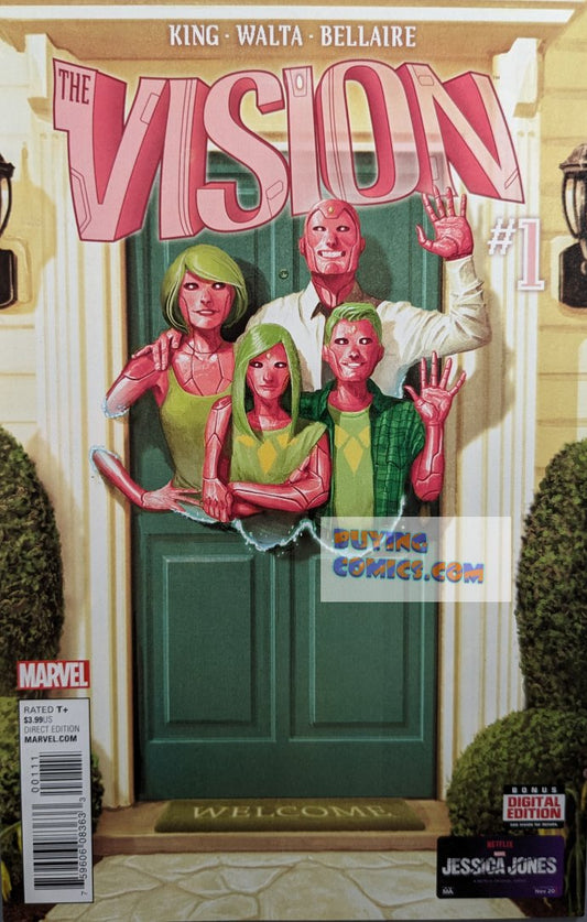 Vision #1 Comic Book Cover Art by Mike Del Mundo