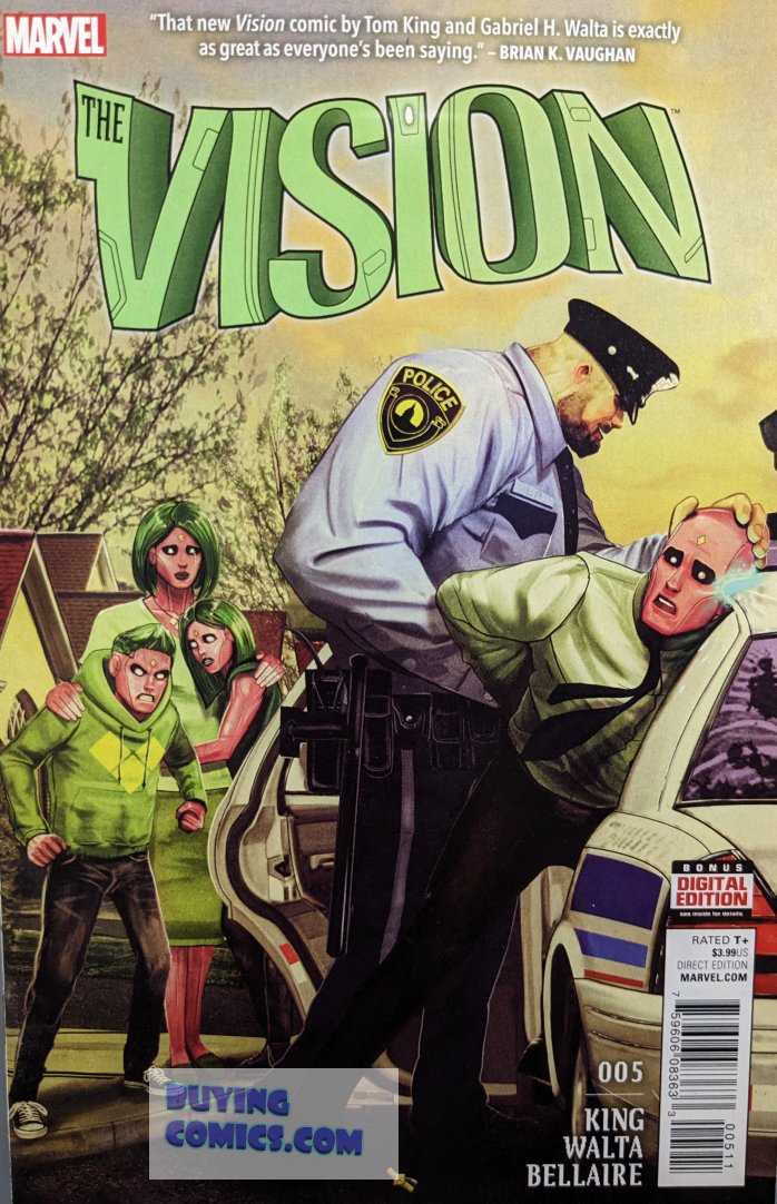 Vision #5 Comic Book Cover Art