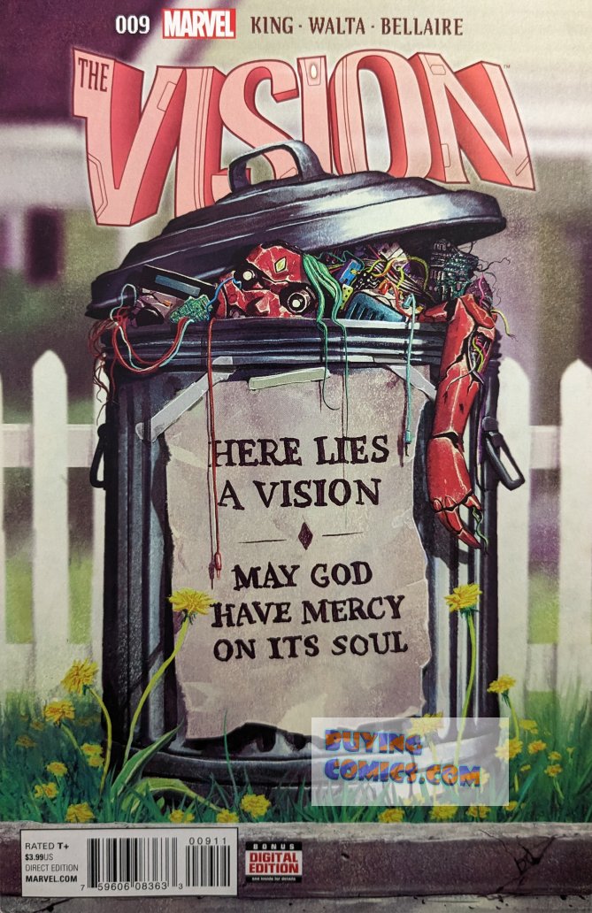 Vision #9 Comic Book Cover Art