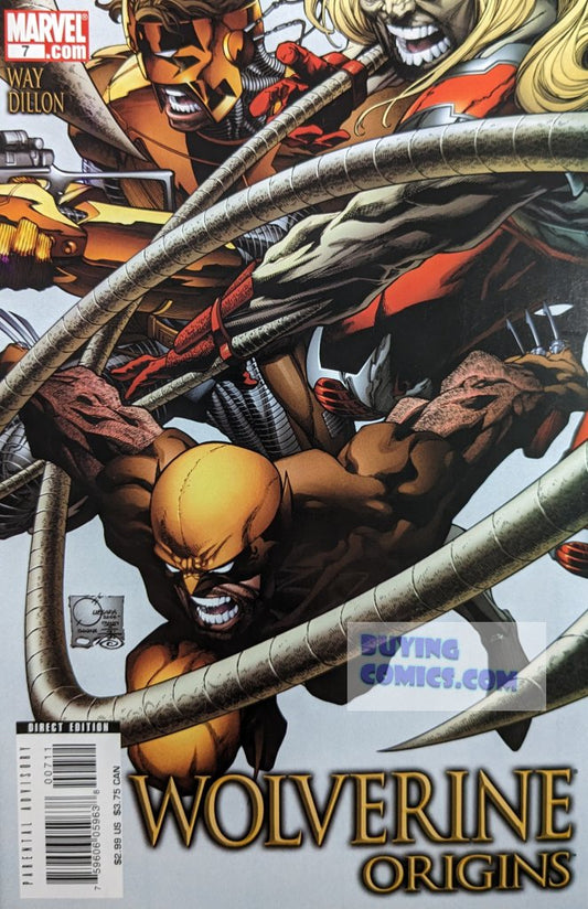 Wolverine Origins #7 Comic Book Cover Art