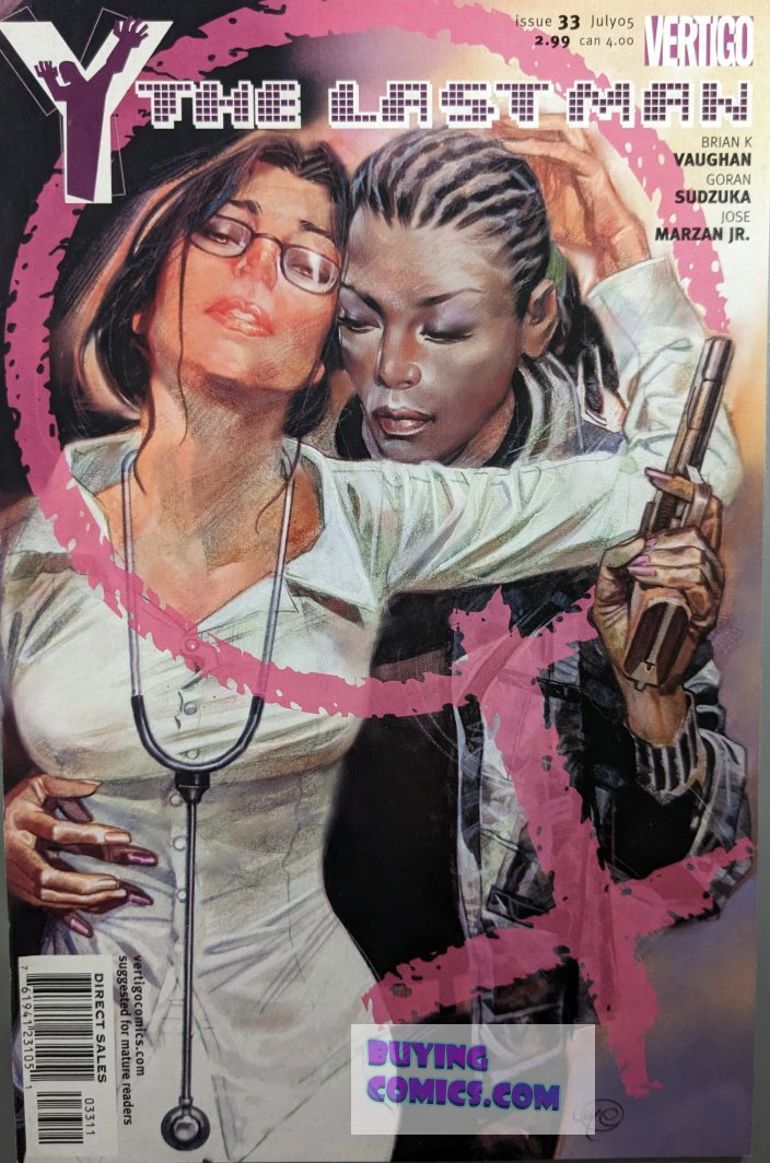 Y: The Last Man #33 Comic Book Cover Art