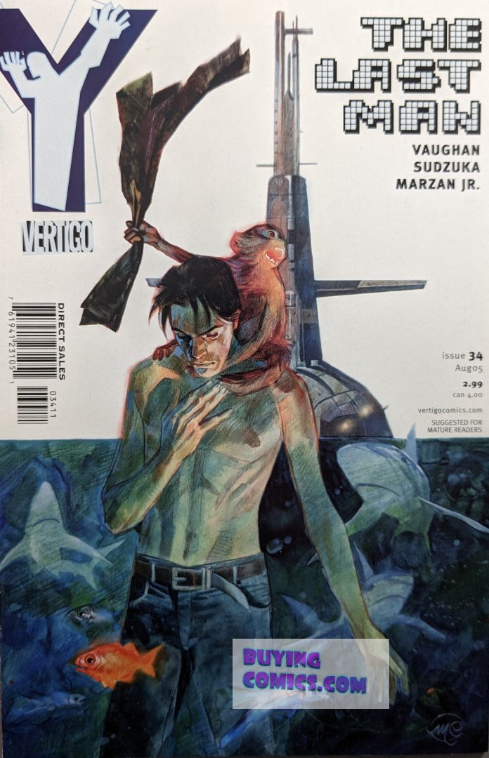 Y: The Last Man #34 Comic Book Cover Art