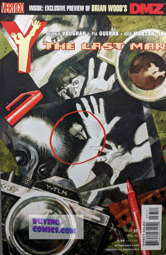 Y: The Last Man #37 Comic Book Cover Art