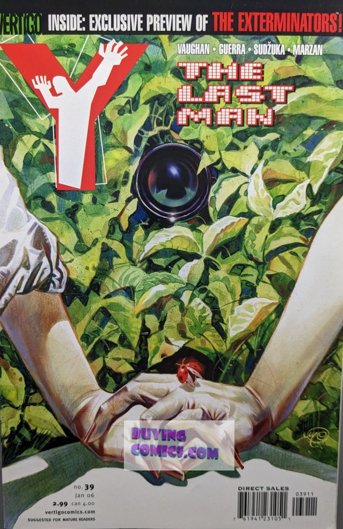 Y: The Last Man #39 Comic Book Cover Art