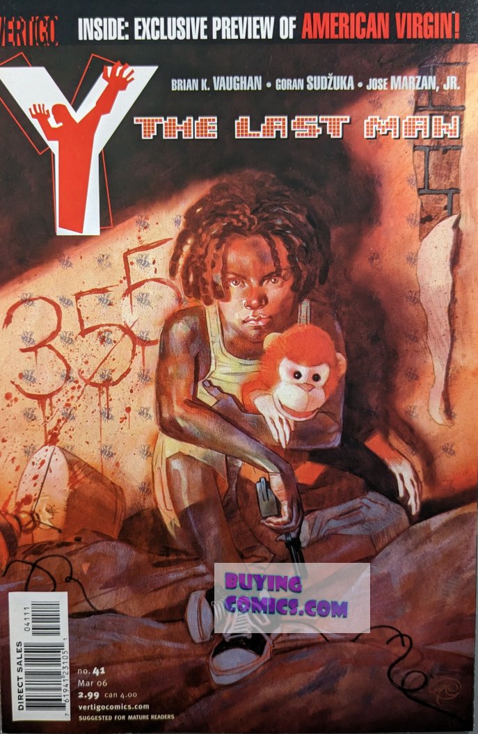 Y: The Last Man #41 Comic Book Cover Art