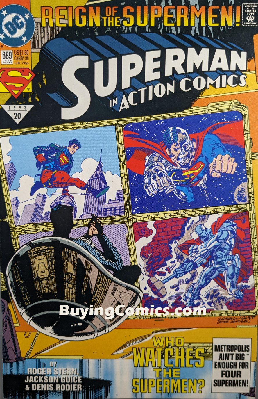 Action Comics #689 Comic Book Cover Art by Kerry Gammill