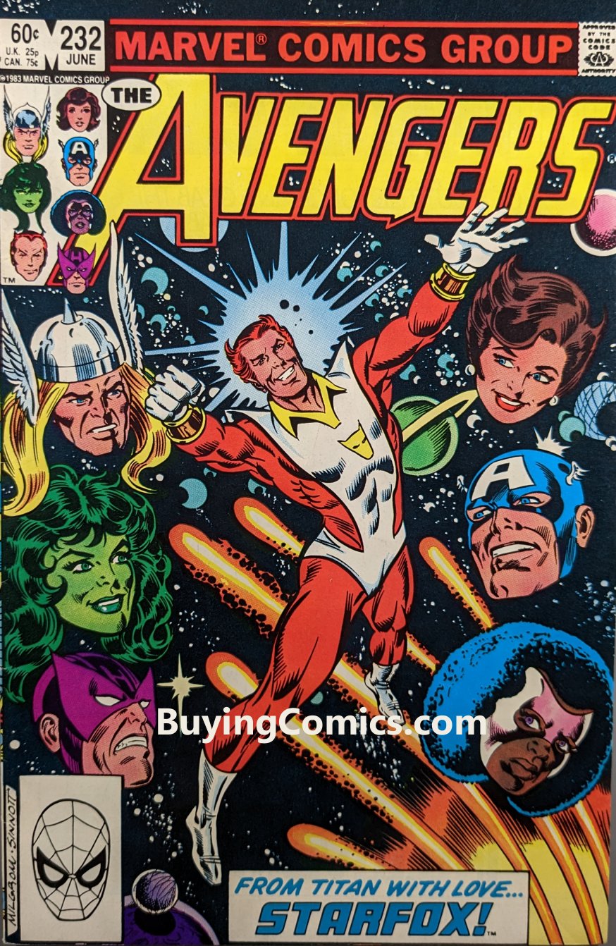 Avengers #232 Comic Book Cover Art