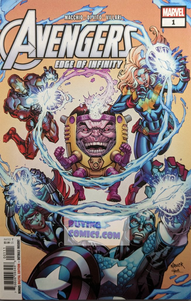 Avengers Edge Of Infinity #1 Comic Book Cover Art