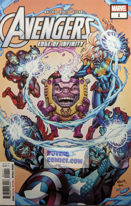 Avengers Edge Of Infinity #1 Comic Book Cover Art