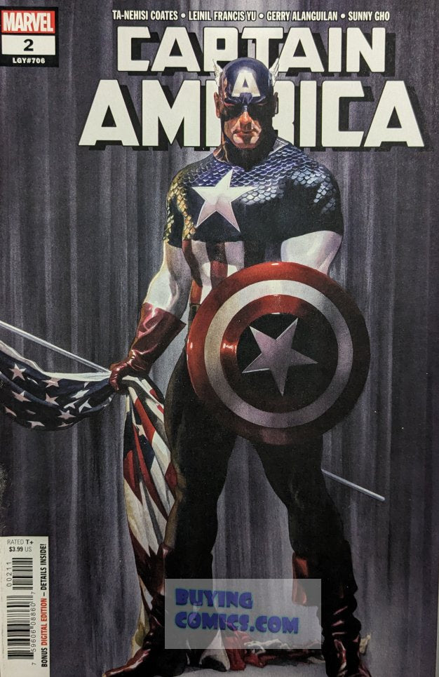 Captain America #2 Comic Book Cover Art by Alex Ross