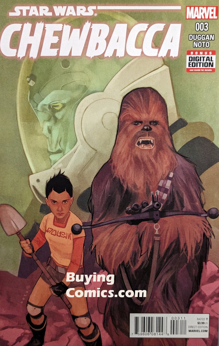 Chewbacca #3 Comic Book Cover Art by Phil Noto