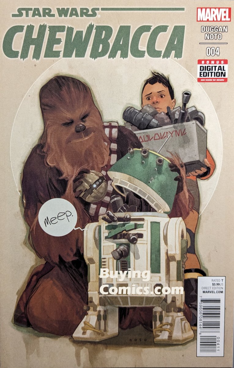 Chewbacca #4 Comic Book Cover Art by Phil Noto