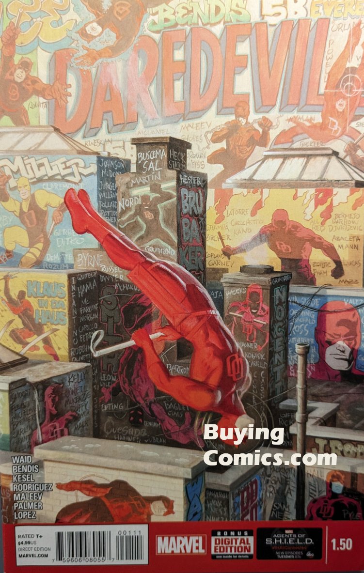 Daredevil #1.50 Comic Book Cover Art