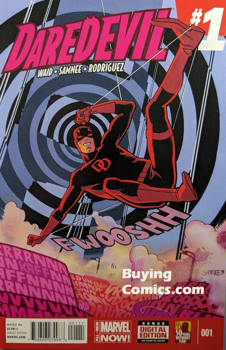 Daredevil #1 Comic Book Cover Art by Chris Samnee