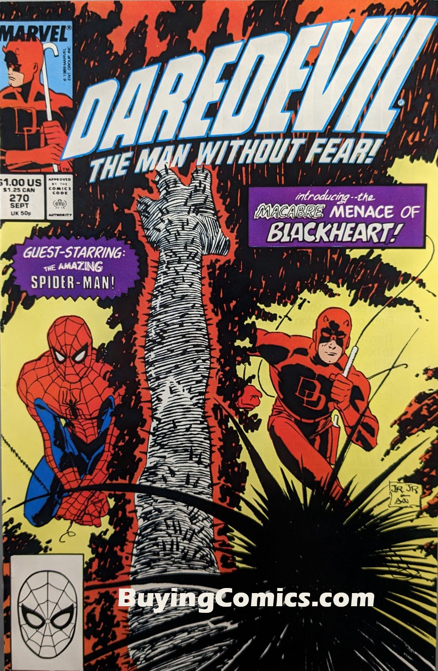 Daredevil #270 Comic Book Cover Art