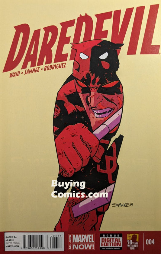 Daredevil #4 Comic Book Cover by Chris Samnee